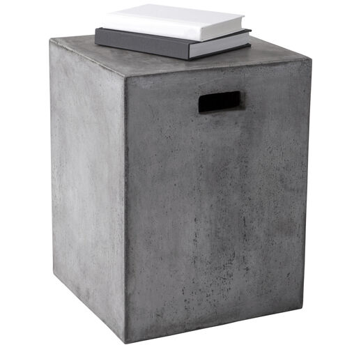 Castor 18 X 13.75 inch Grey Outdoor End Table